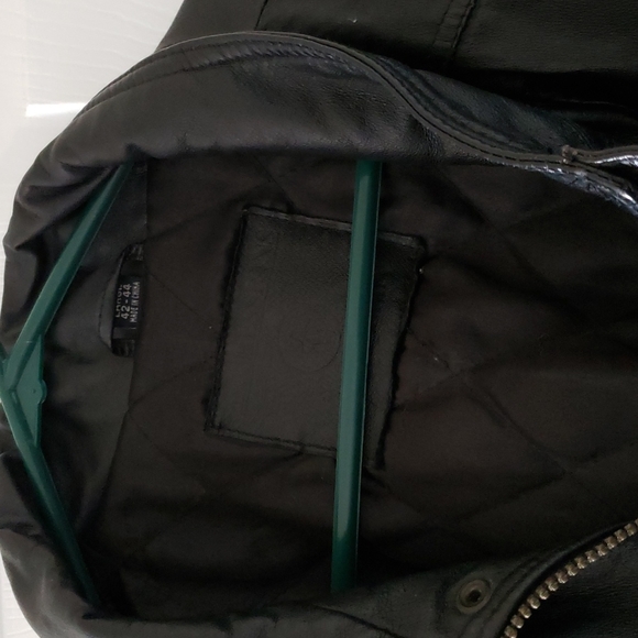 Men's leather shell jacket - Picture 2 of 5